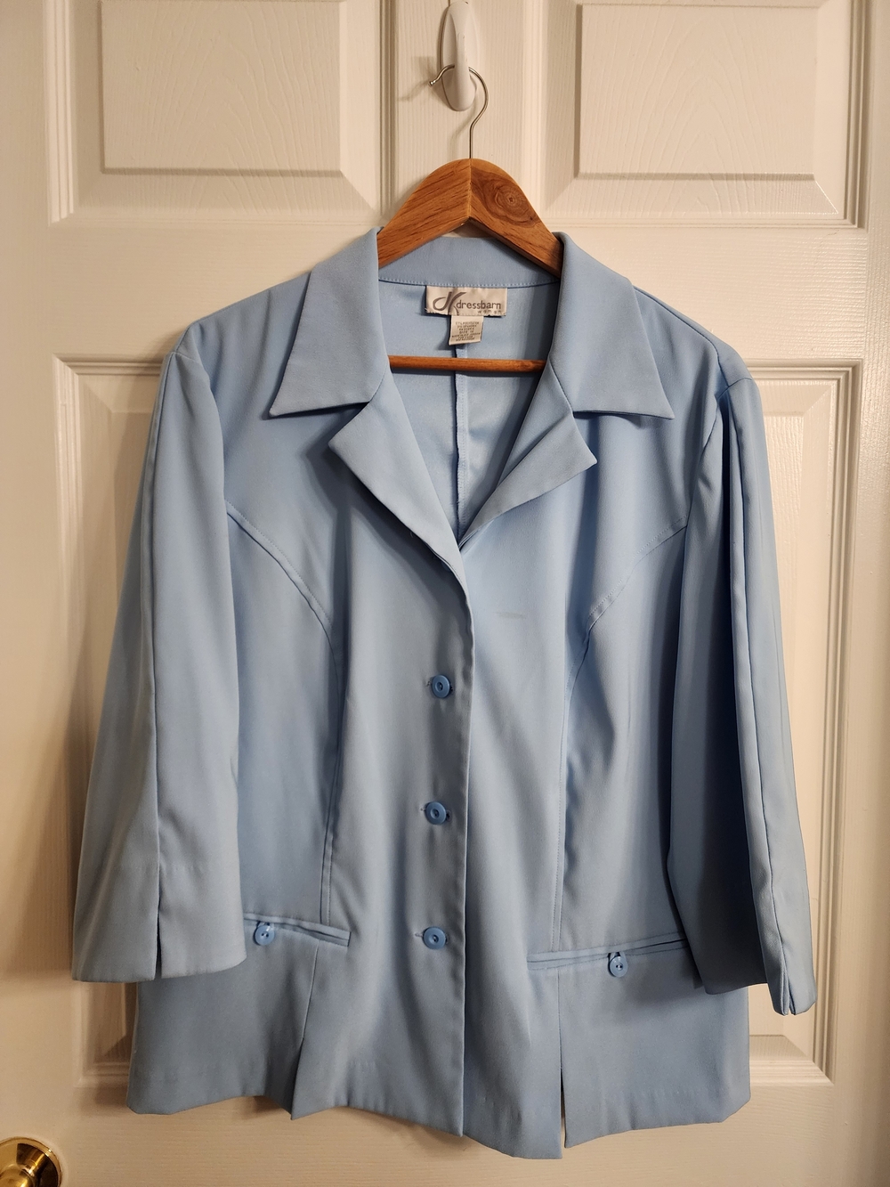 Dressbarn Light Blue Women's Blazer Jacket